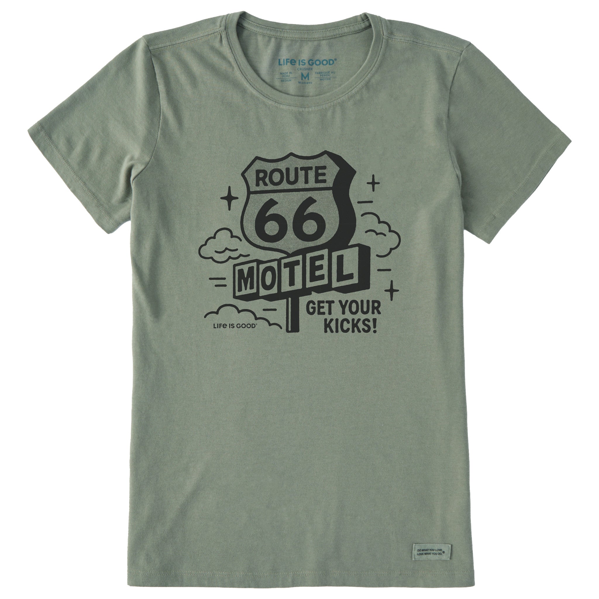 Women's Route 66 Short Sleeve Crusher Tee | Shop Life is Good