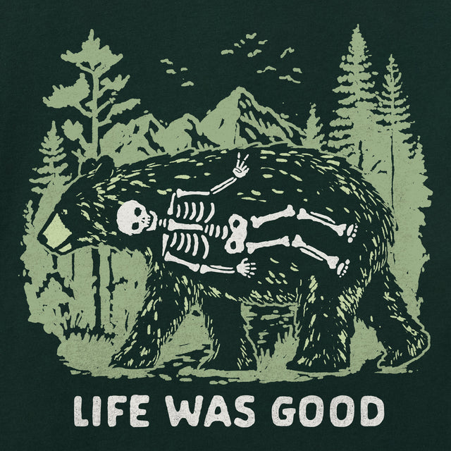 Product image for "Men's Life Was Good Bear Short Sleeve Crusher Tee" ||163644_2