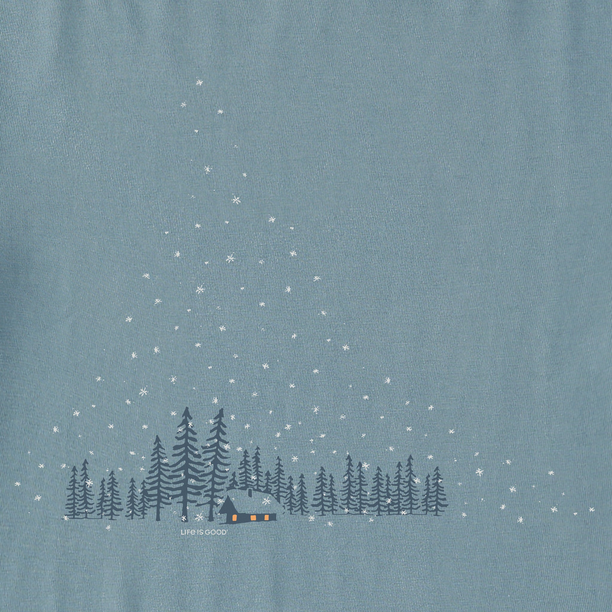 Women's Snowy Winter Cabin Long Sleeve Crusher Tee | Shop Life is Good