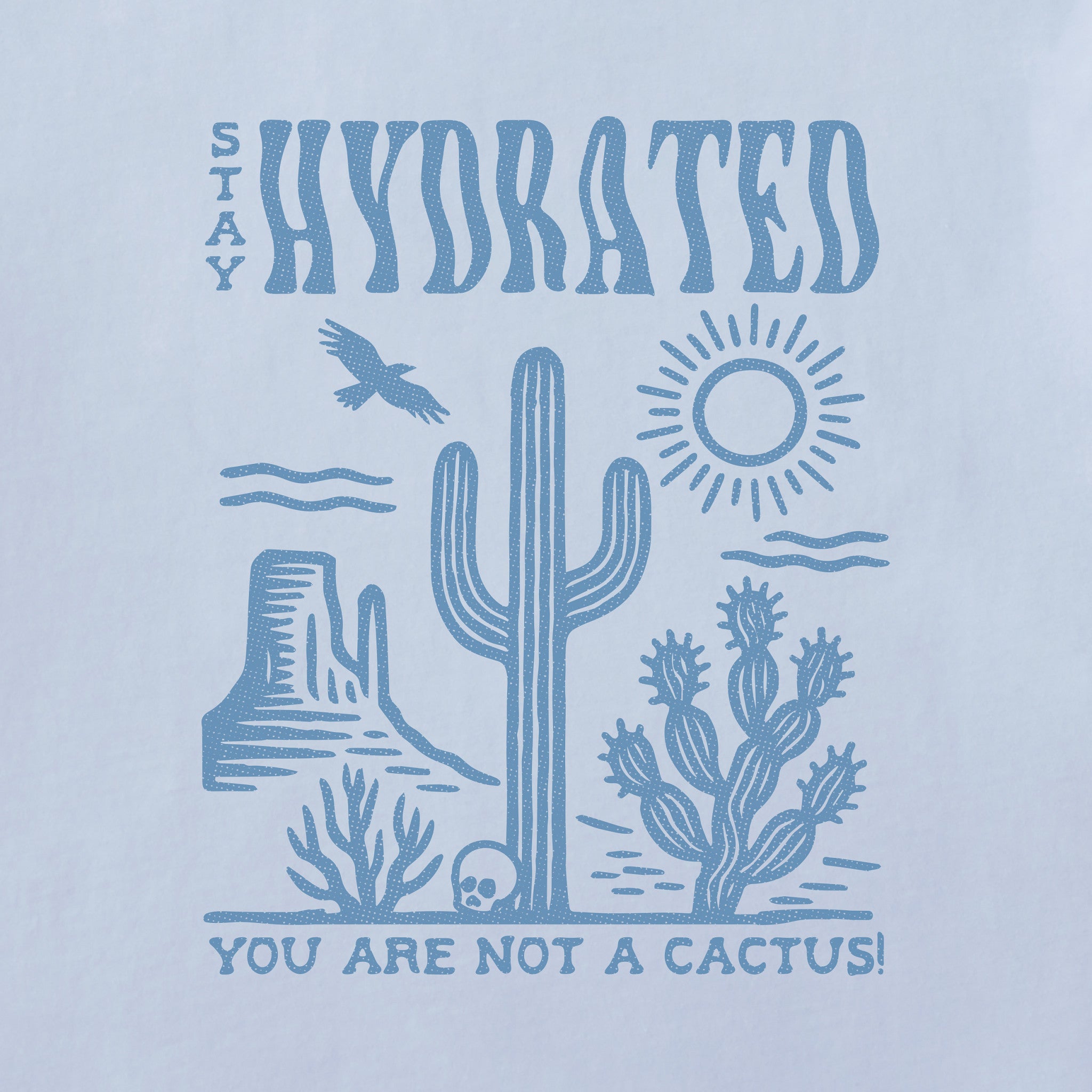 Women's Stay Hydrated Cactus Short Sleeve Crusher Boxy Tee | Shop
