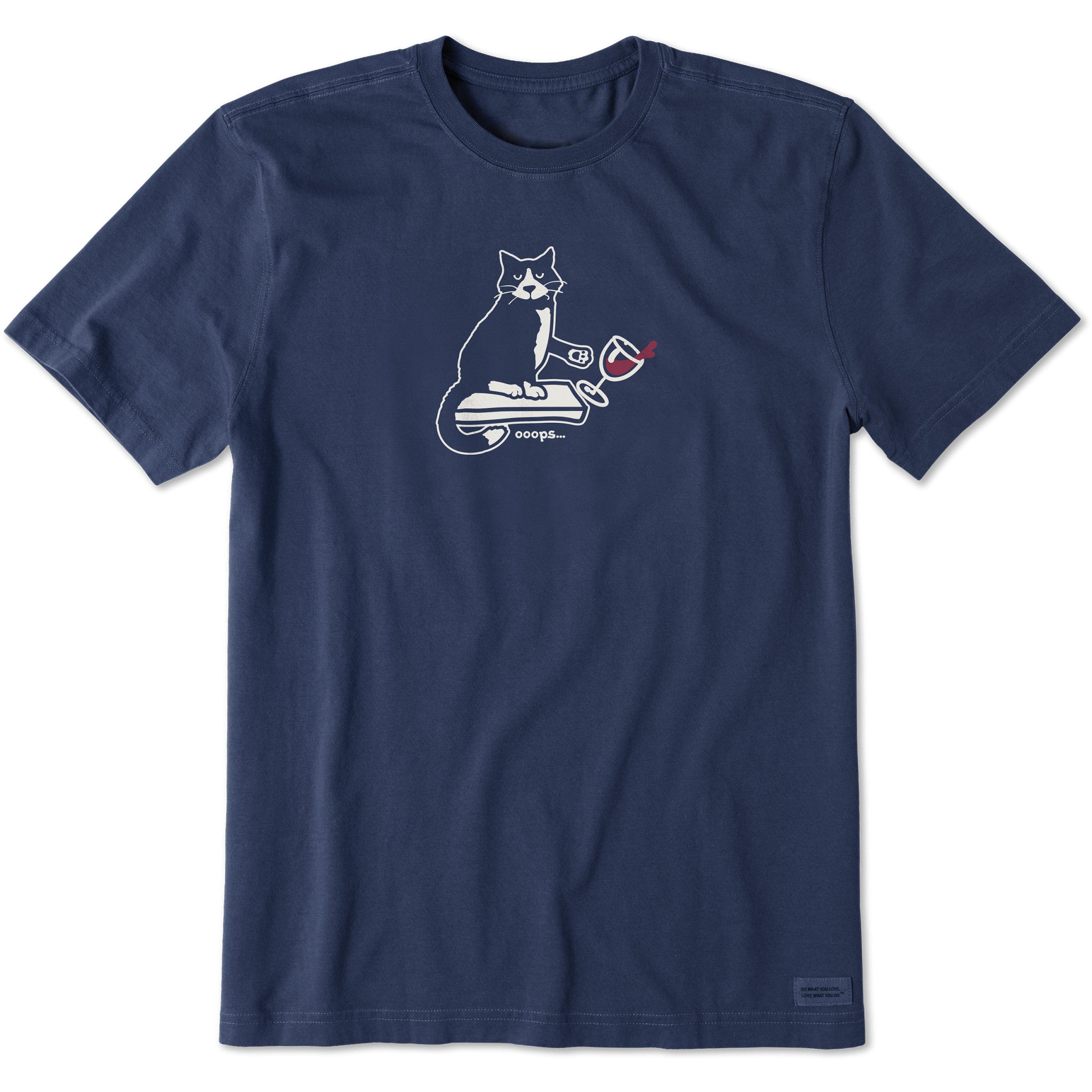 Men's Oops Cat Short Sleeve Crusher Tee | Shop Life is Good