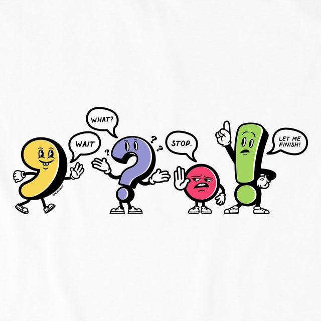 Product image for "Kids Punctuation Buddies Short Sleeve Crusher Tee" ||164171_2