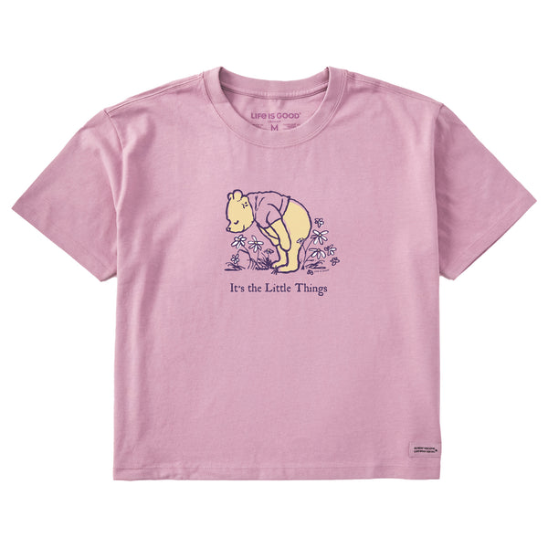 ★WAIKEI★ Lady and the Trampbees Short Sleeve T-Shirt Melan Women's It's the Little Things Winnie Short Sleeve Crusher