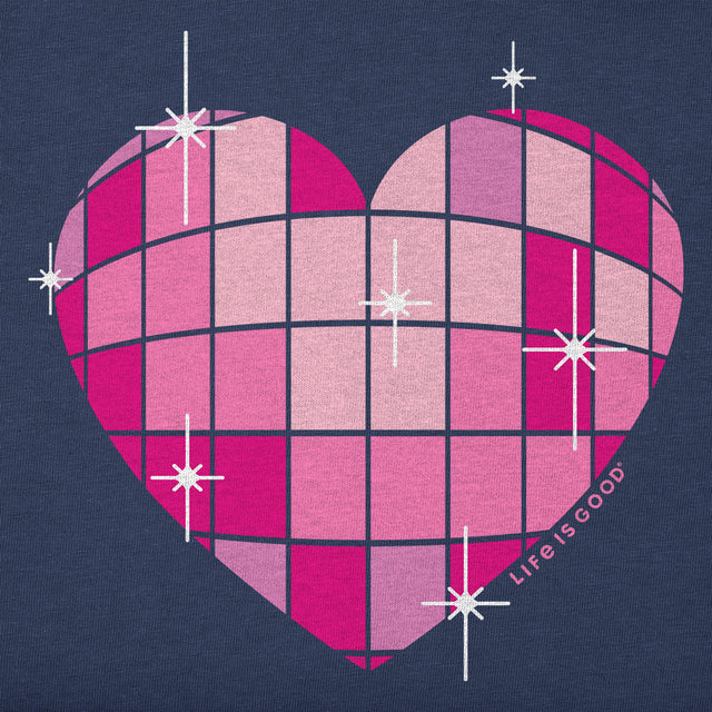 Product image for "Kids Disco Heart Short Sleeve Crusher Tee" ||164700_2