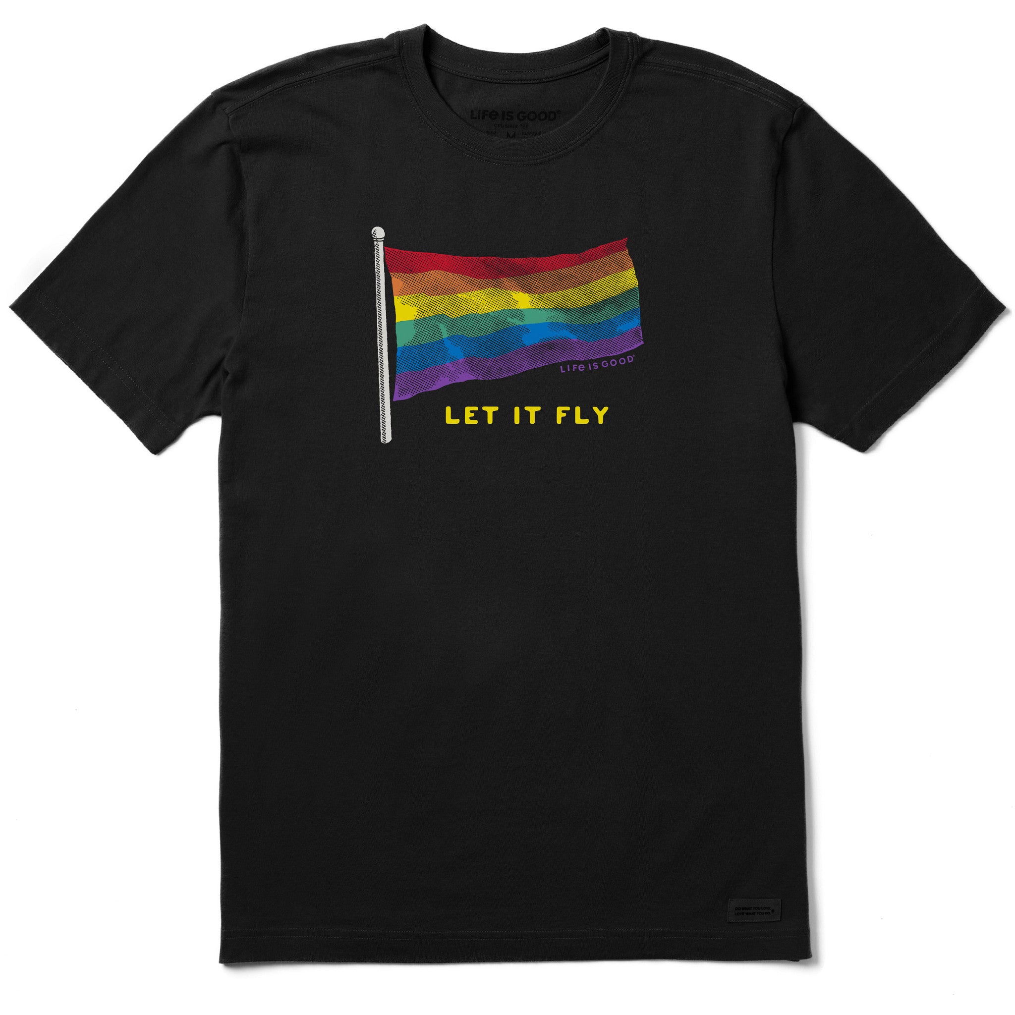 Men's Pride Flag Let it Fly Short Sleeve Tee | Shop Life is Good