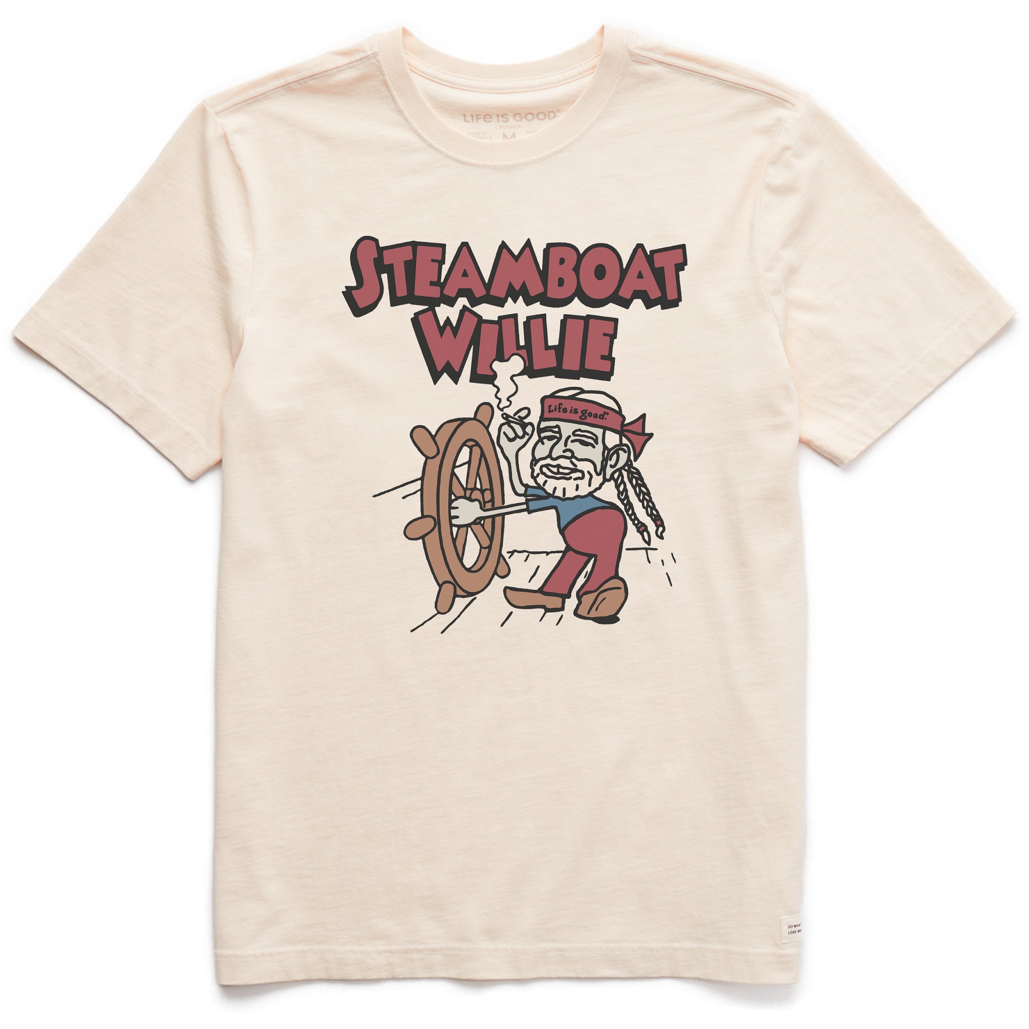 Men's Steamboat Willie Nelson Short Sleeve Crusher Tee | Shop Life