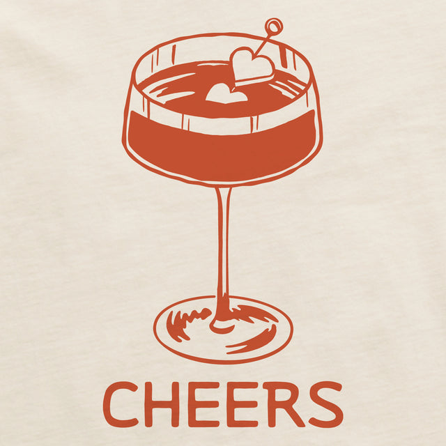 Product image for "Women's Cheers Cocktail Short Sleeve Crusher Boxy Tee" ||164734_2