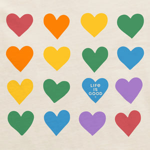 Product image for "Women's Pride Hearts Short Sleeve Crusher Boxy Tee" ||164738_2