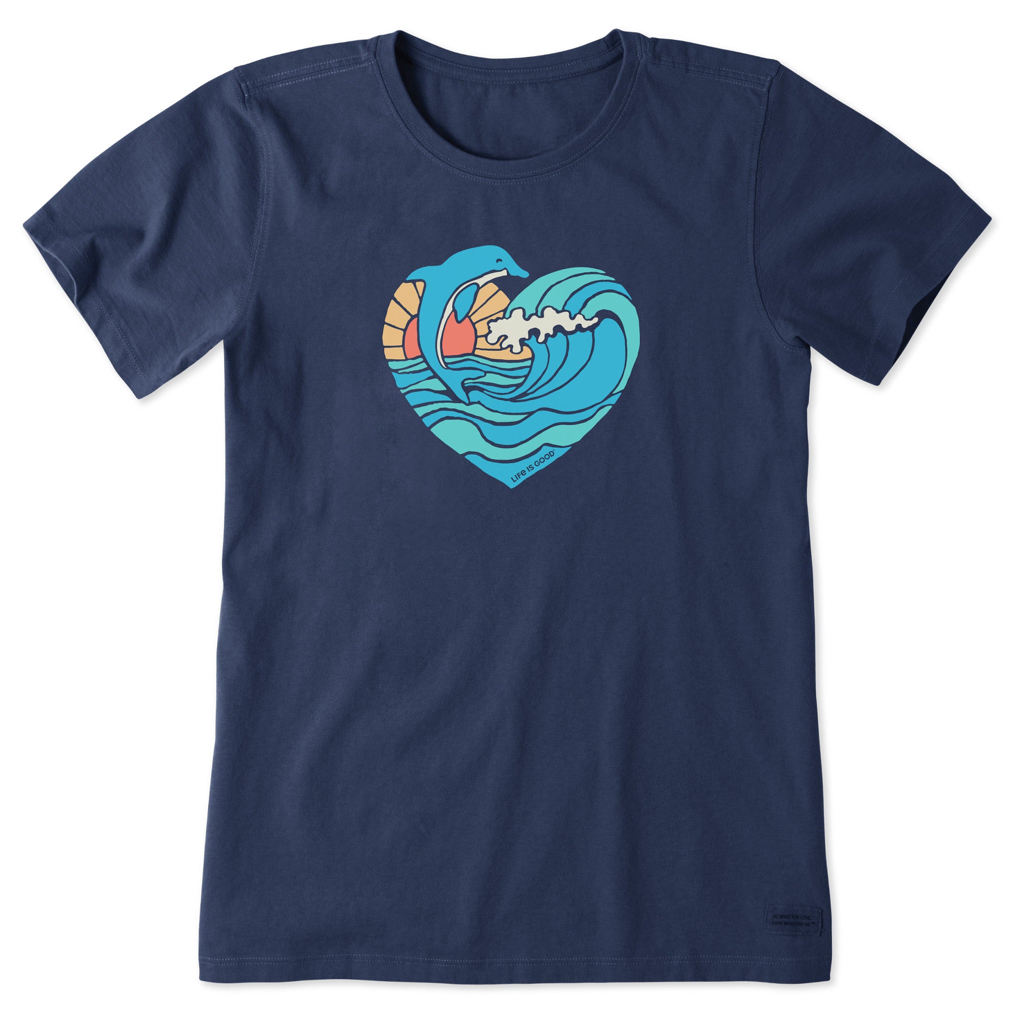 ★WAIKEI★ Puppy Dolphin Surfing Crew Short Sleeve T-Shirt W MUSINSA | WAI KEI Puppy Dolphin Surfing Crew Short Sleeve T