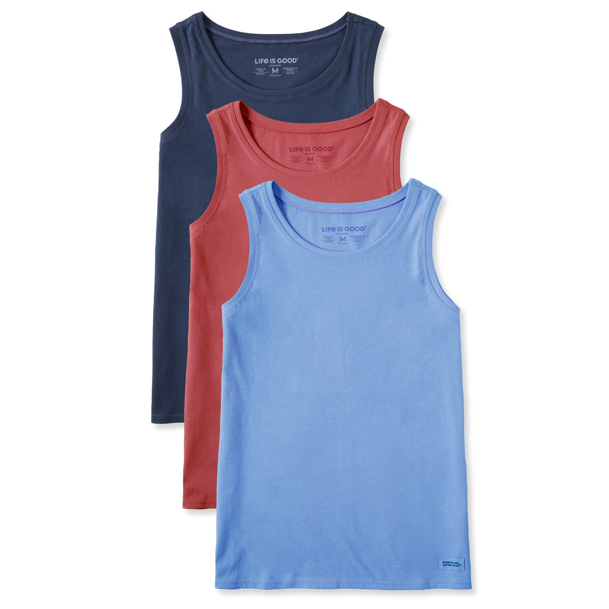 Women's Solid 3-Pack Crusher Tank- Multi 6 | Shop Life is Good