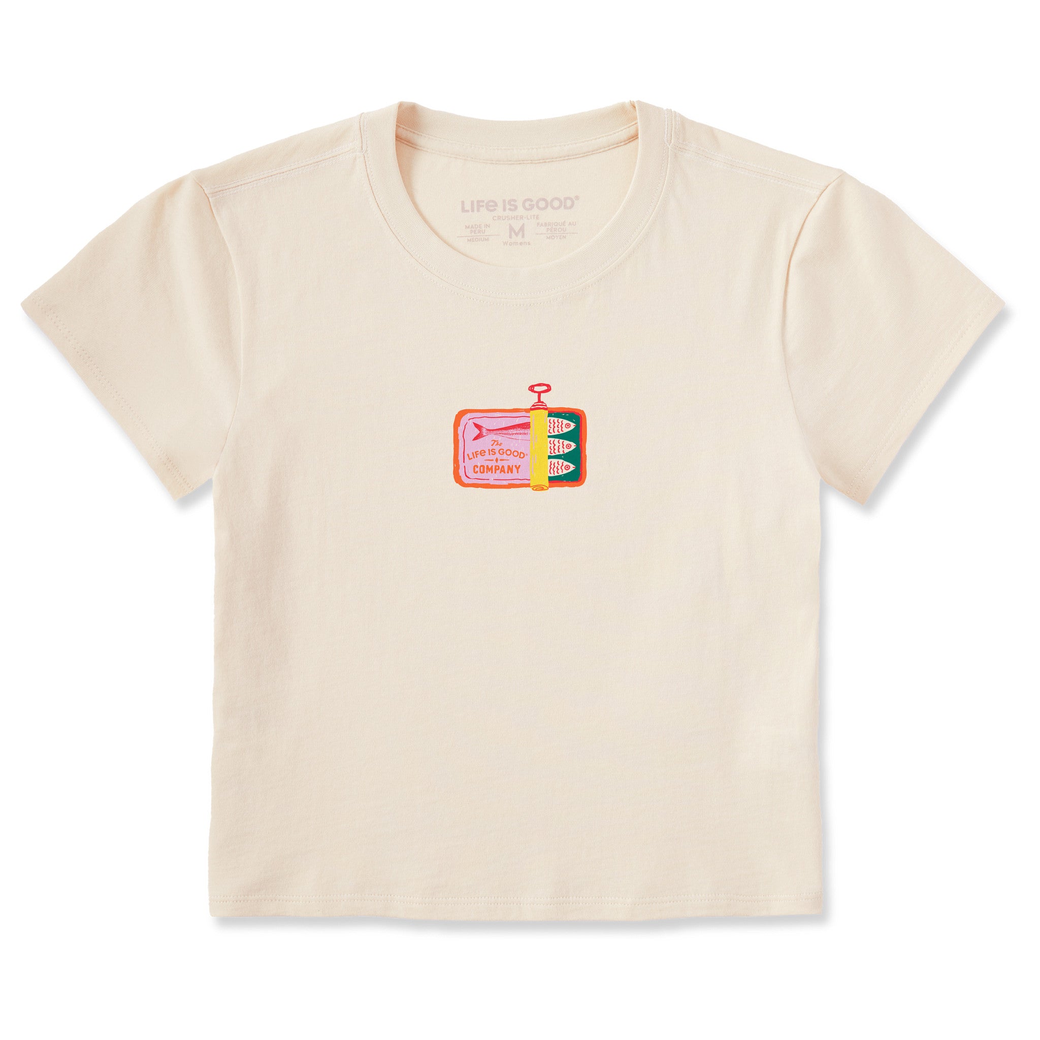 Women's Sardine Tin Crusher-LITE Shrunken Tee | Shop Life is Good