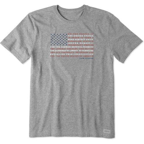T-shirt Life Is Good Flag Truck USA Rouge - Taille Crusher - Neuf Avec étiquette