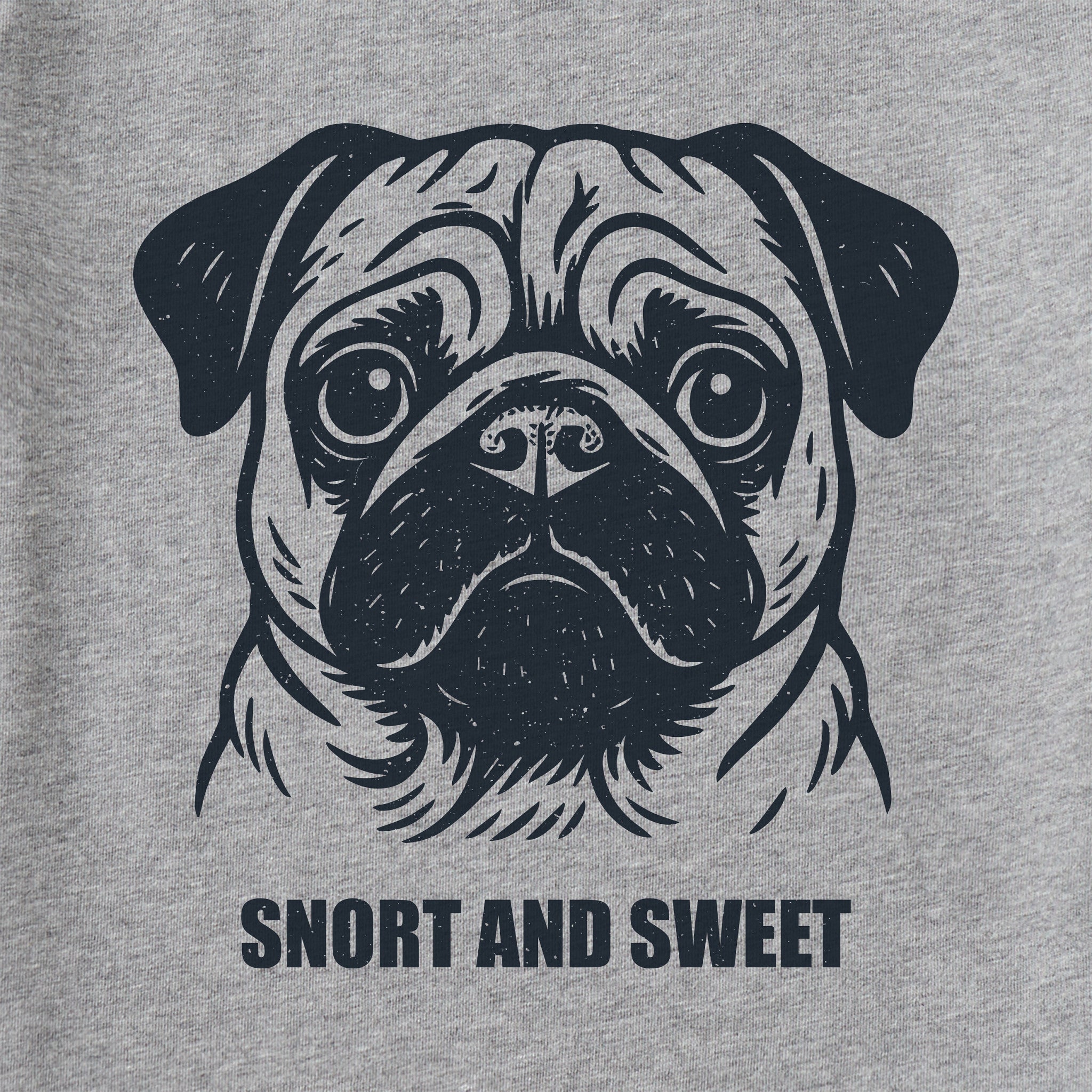 Men's Bert's Snort & Sweet Pug Short Sleeve Crusher Tee | Shop