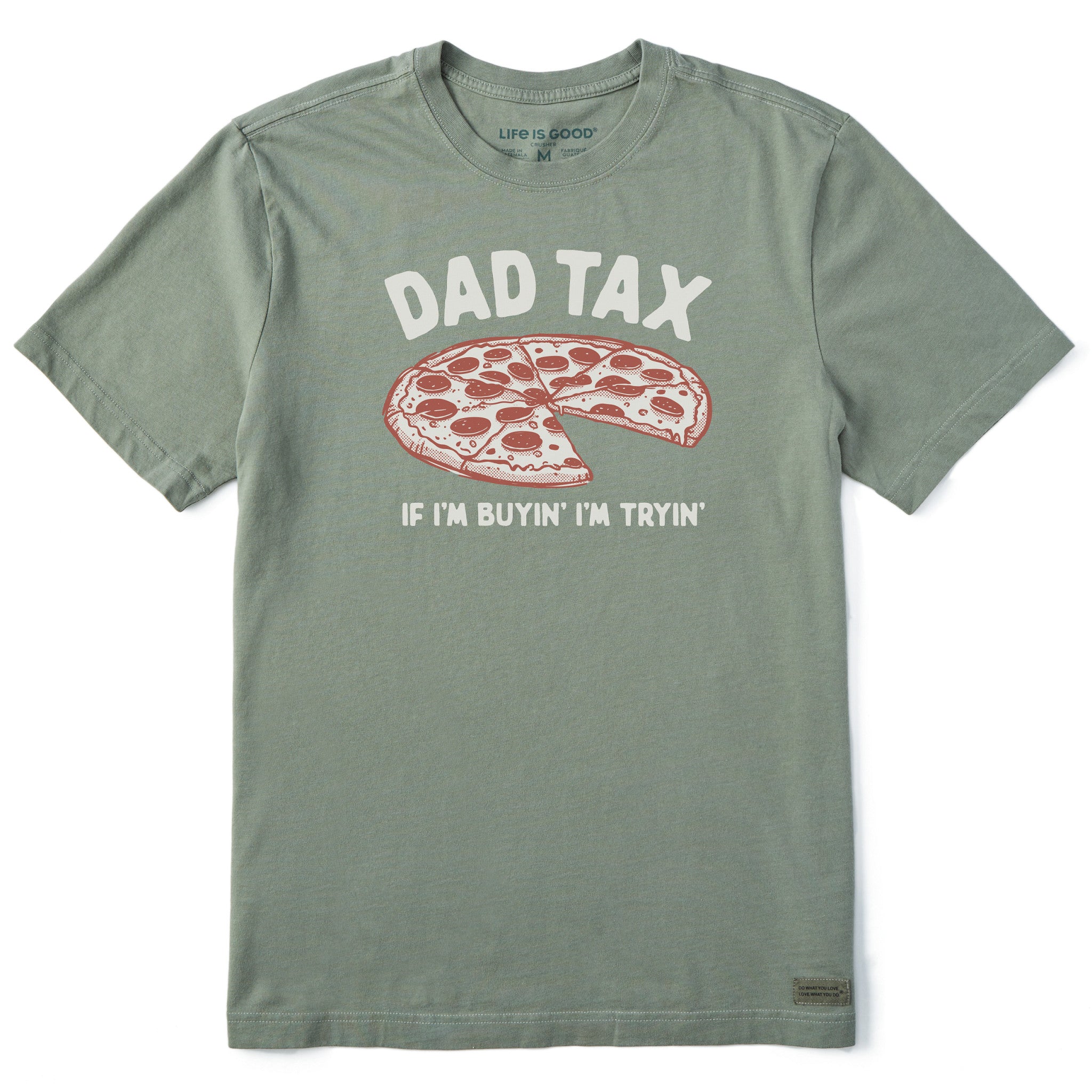 Men's Dad Tax Pizza Short Sleeve Crusher Tee | Shop Life is Good