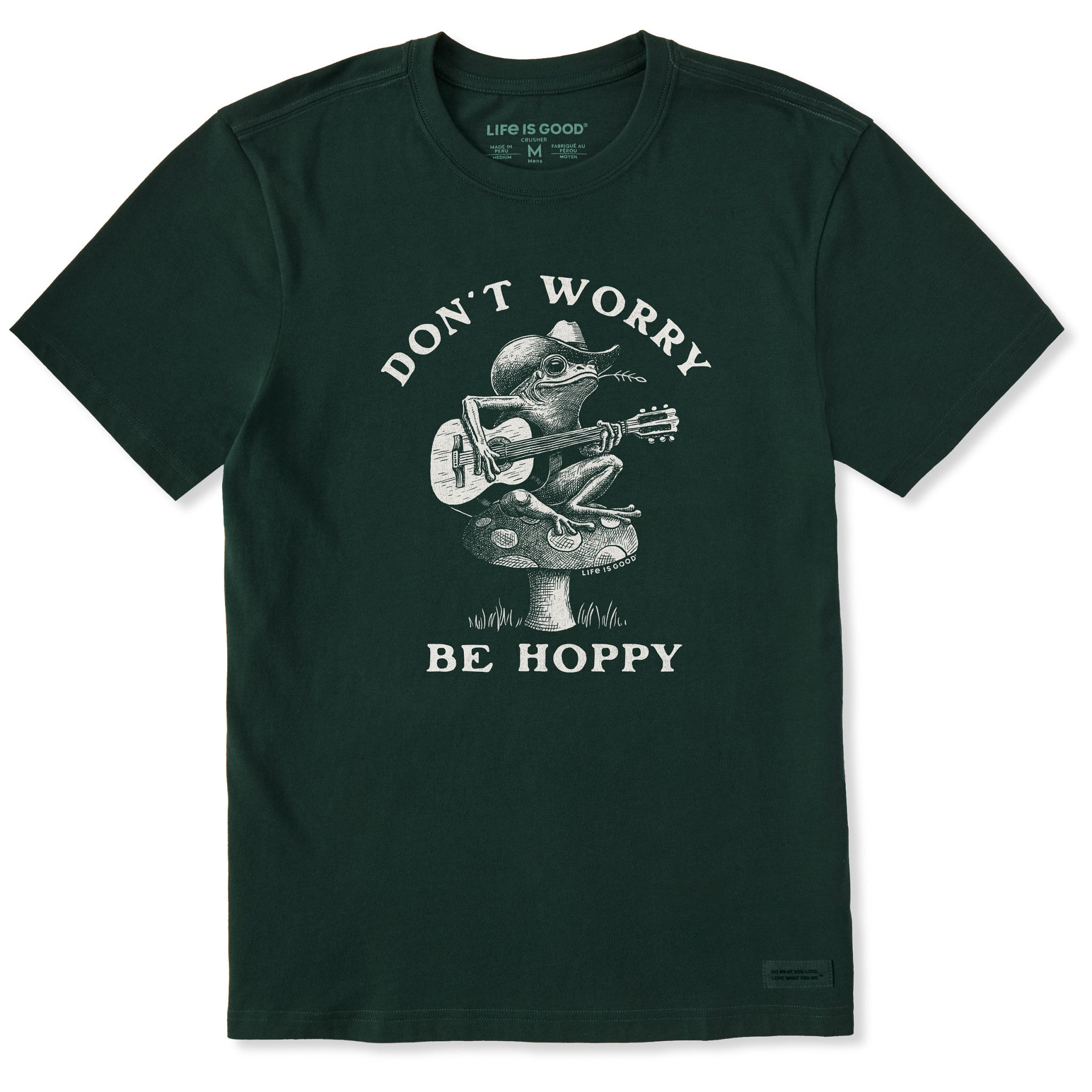 Men's Don't Worry Be Hoppy Frog Short Sleeve Crusher Tee | Shop