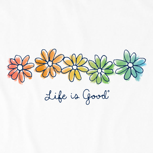 Product image for "Women's Spectrum Daisies Short Sleeve Vee" ||165749_2