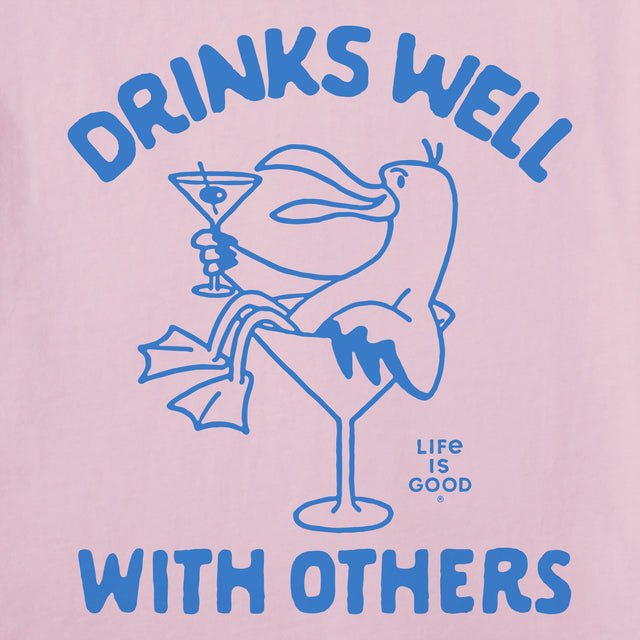 Product image for "Women's Drinks Well with Others Seagull Martini Short Sleeve Tee" ||166199_2