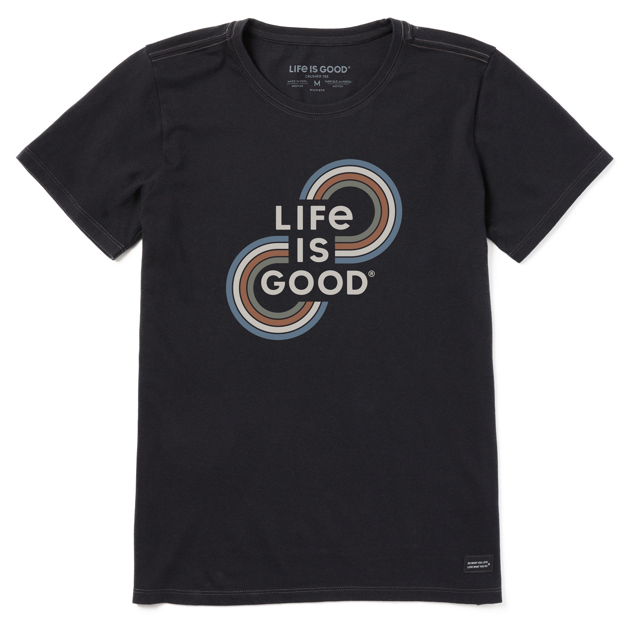 Life Is Good. Crusher T-shirt in Blue