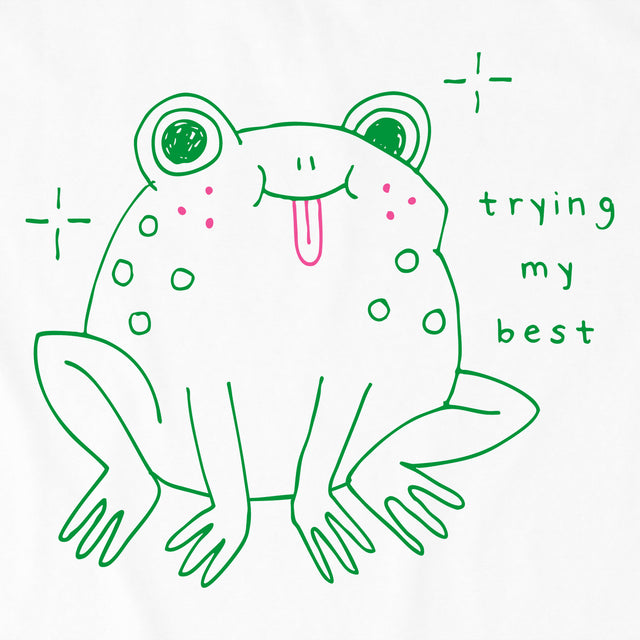 Product image for "Kids Trying My Best Frog Short Sleeve Crusher Tee" ||166559_2