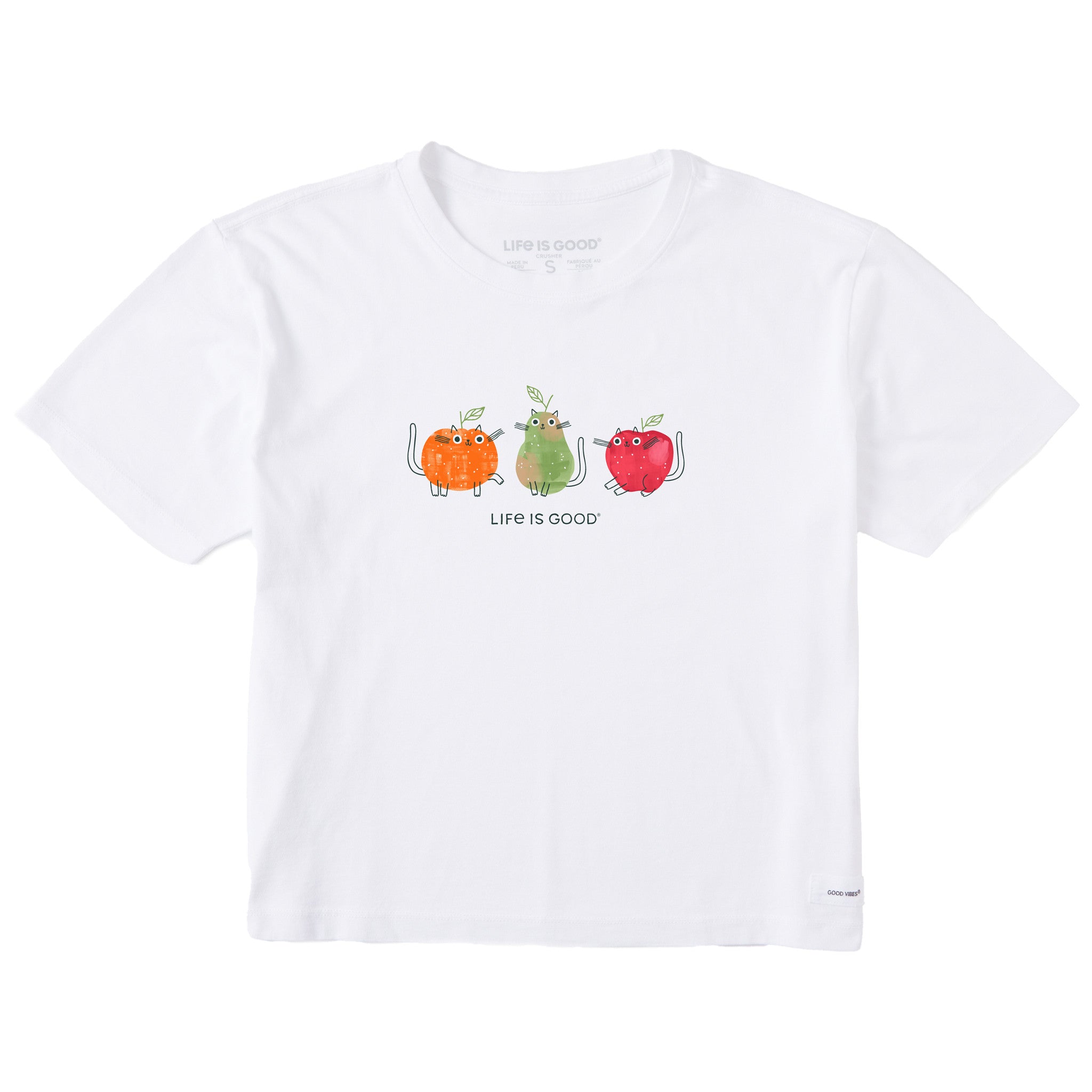 Women's Fruit Cats Short Sleeve Crusher Boxy Tee | Shop Life is Good