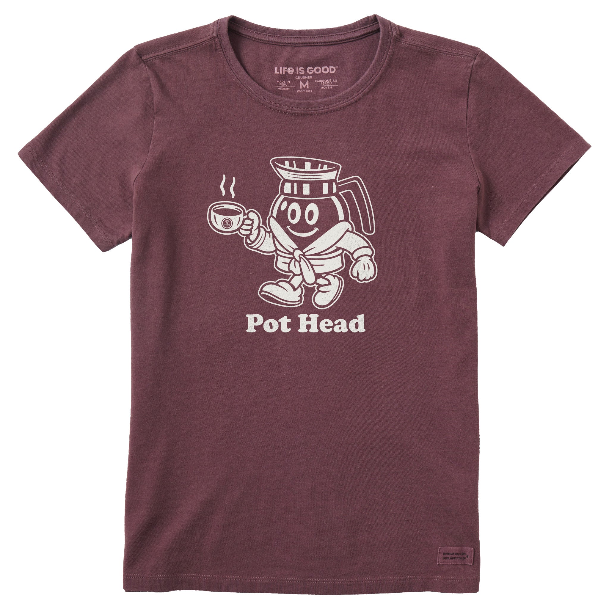 pothead athletes Women's Pot Head Mascot Short Sleeve Crusher Tee
