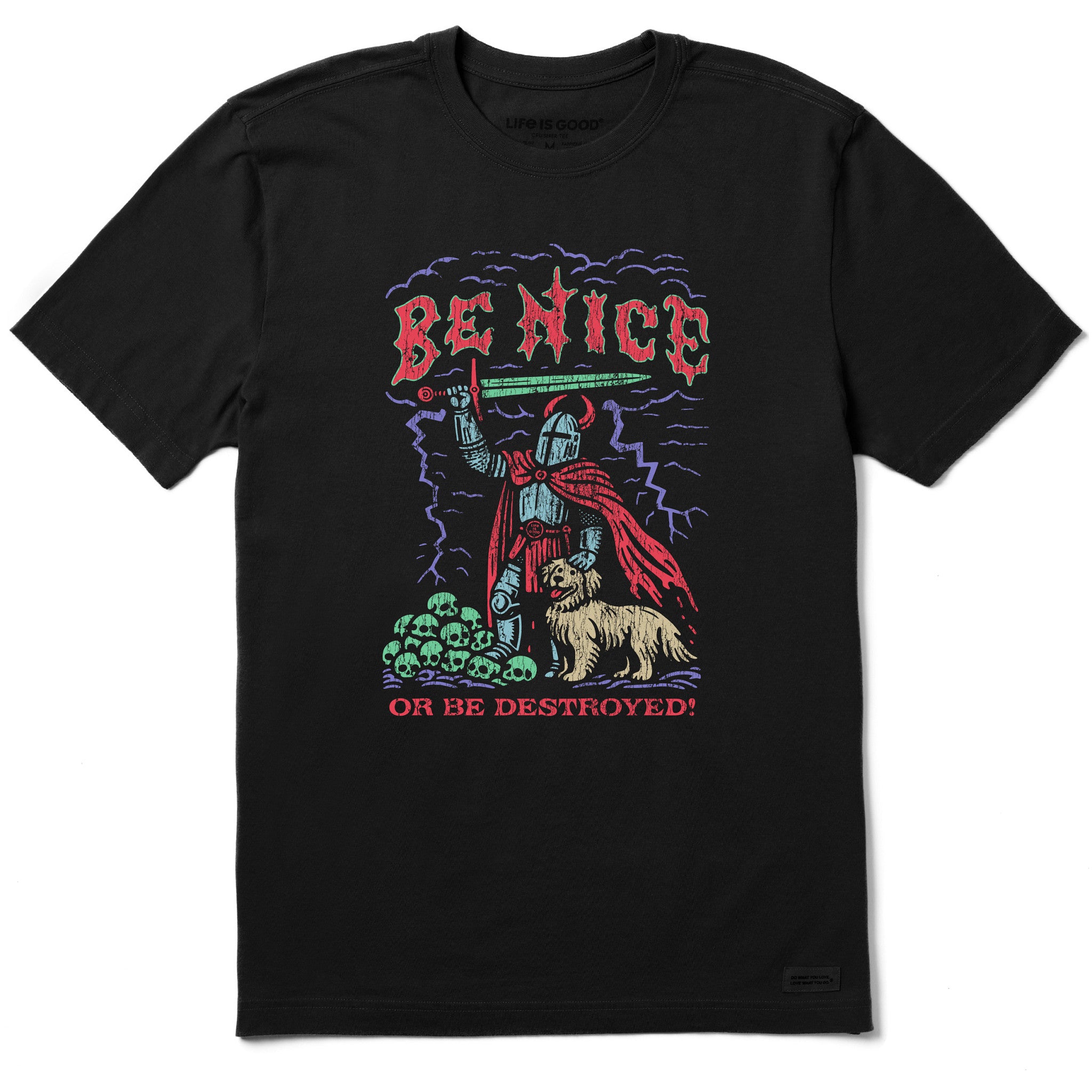 Nice Tシャツ Men's Be Nice or be Destroyed Short Sleeve Tee | Shop Life is Good
