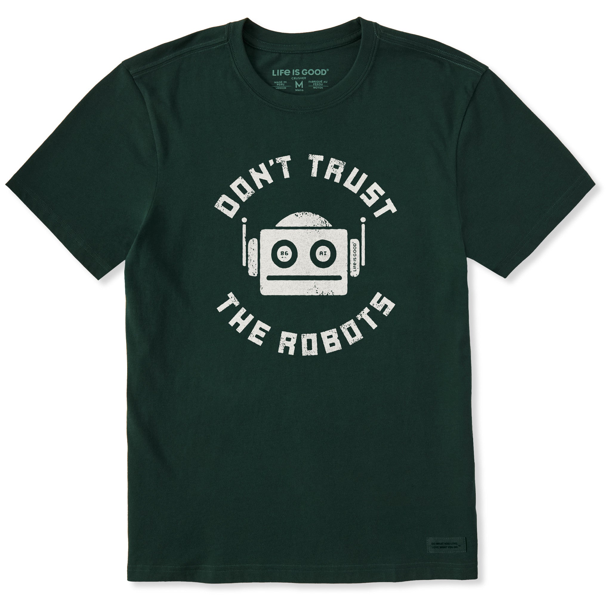 Men's Don't Trust the Robots Short Sleeve Crusher Tee | Shop Life