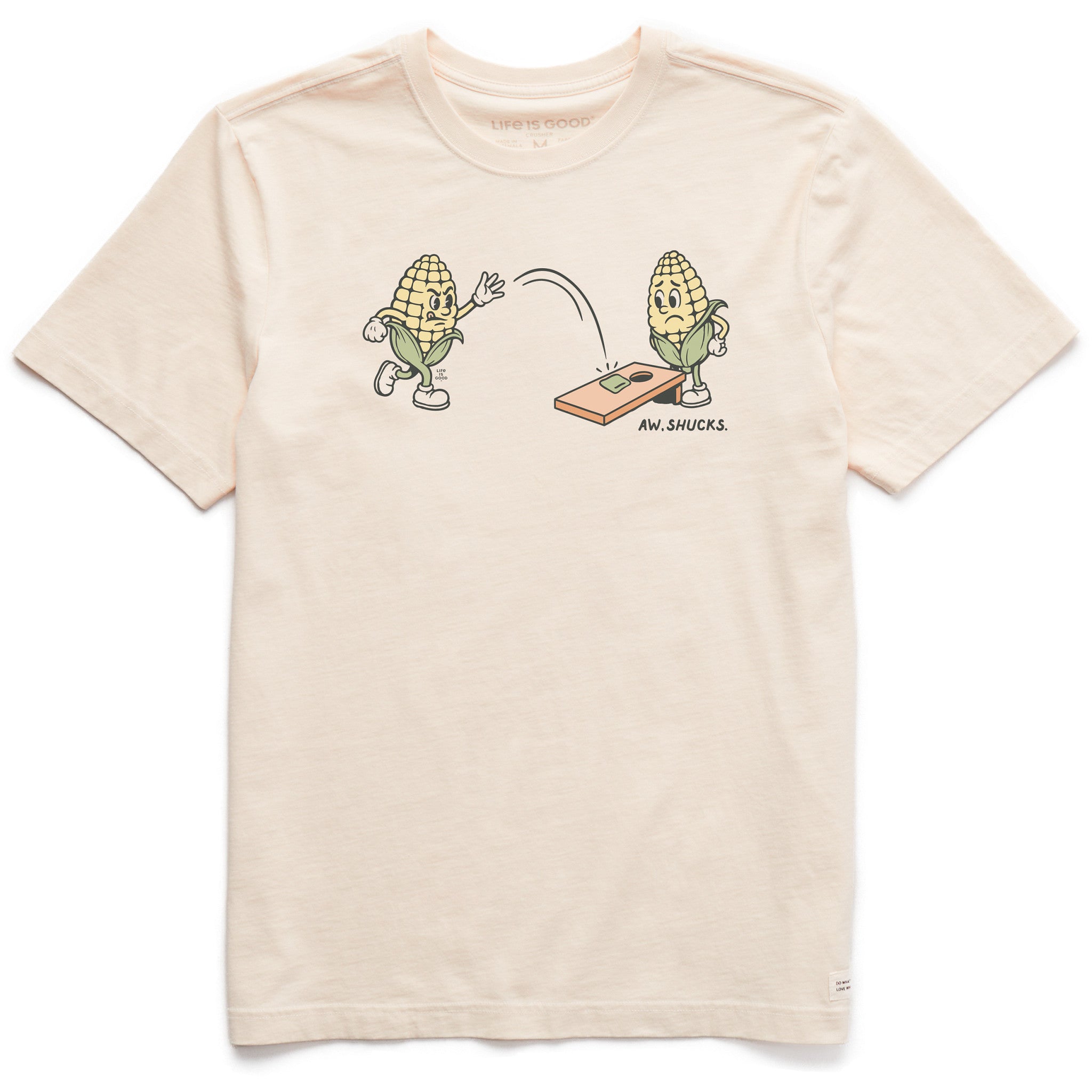 Men's Aw Shucks Cornhole Short Sleeve Crusher Tee | Shop Life is Good