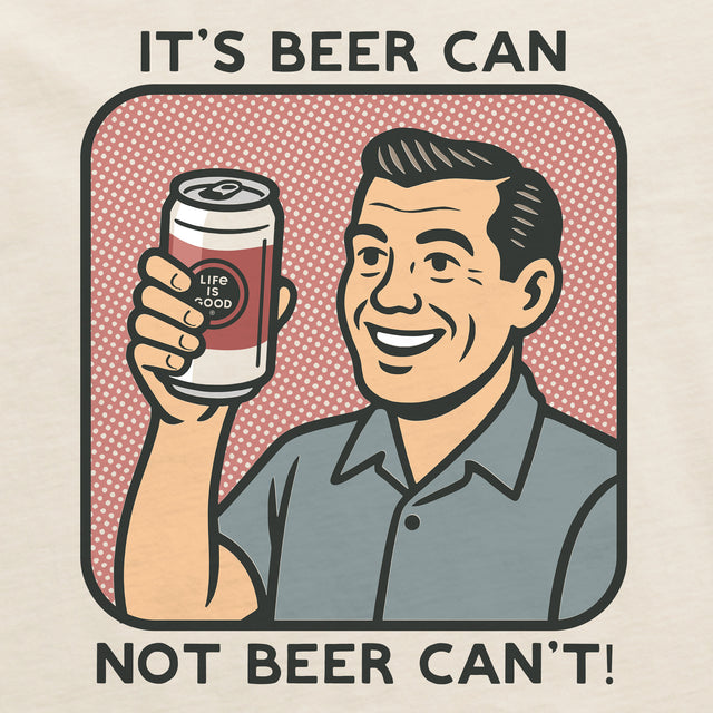 Product image for "Men's Bert's Shirts Beer Can Short Sleeve Crusher Tee" ||167624_2