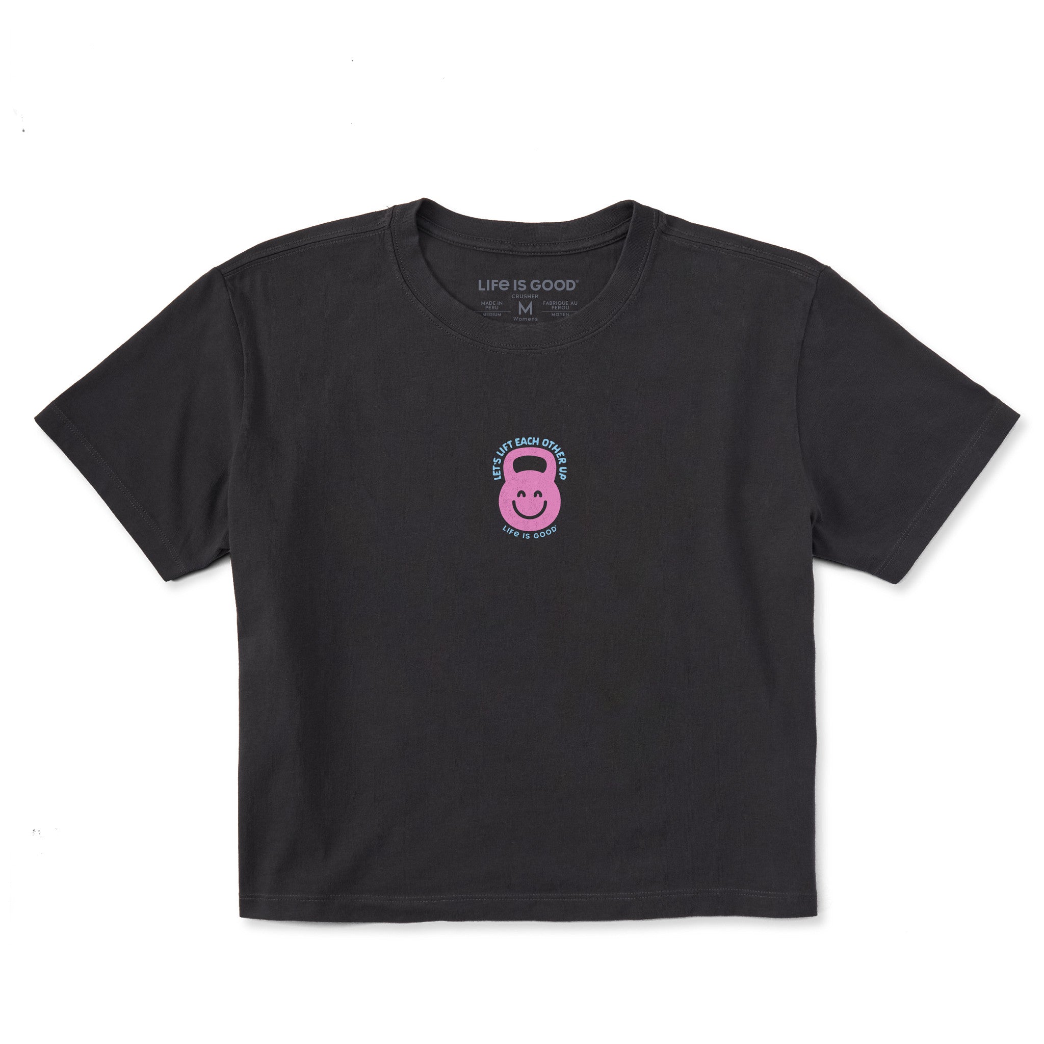 Women's Let's Lift Kettlebell Short Sleeve Crusher Boxy Tee | Shop