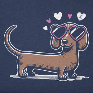 Product image for "Women's Dachshund Love Short Sleeve Crusher Tee" ||168612_2