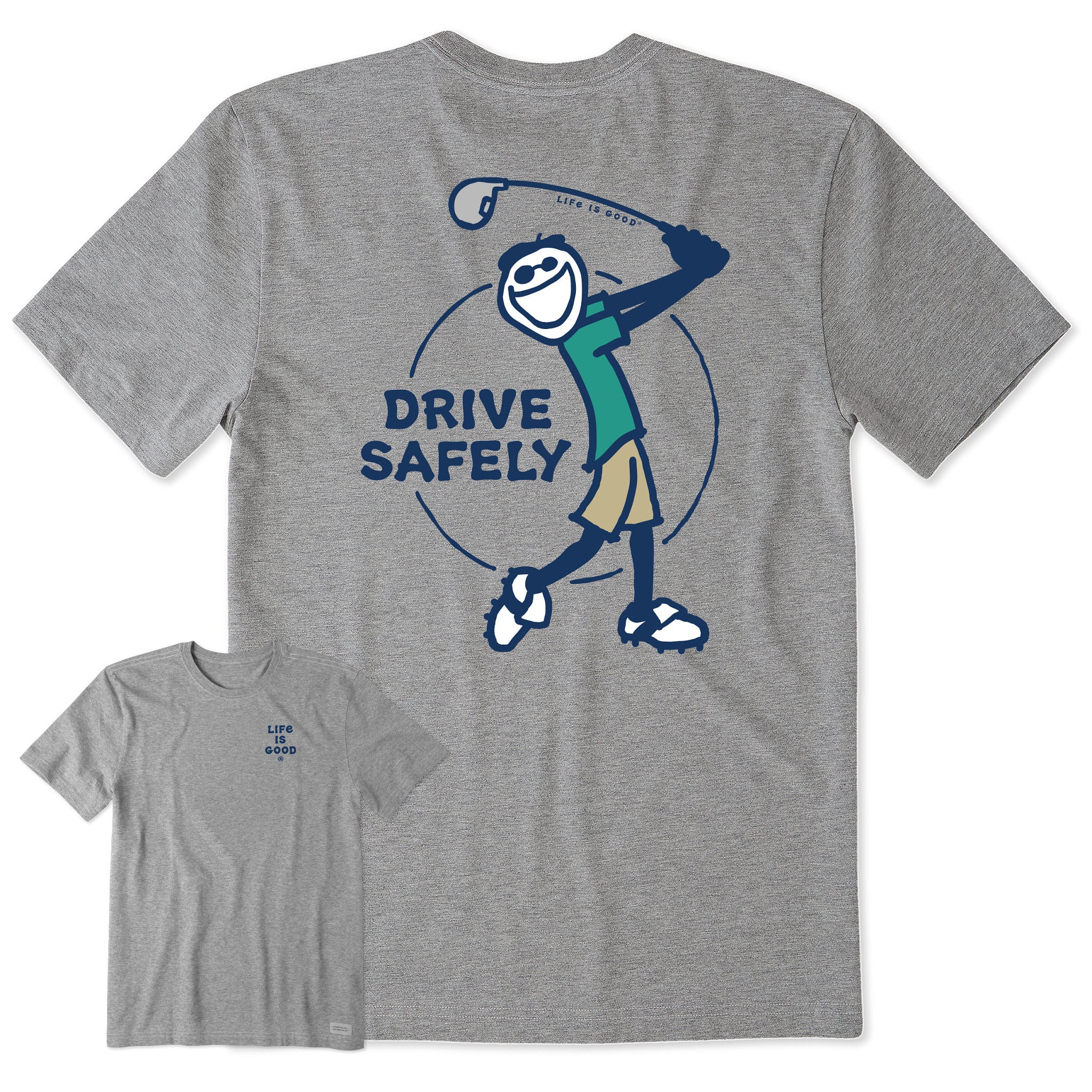 Men's Jake Golf Drive Safely Short Sleeve Tee Shop Life is Good