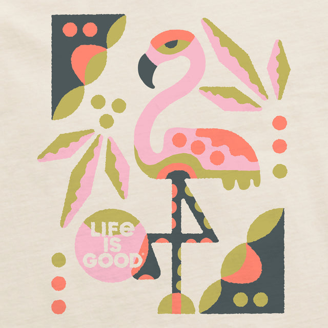 Product image for "Women's Flamingo Short Sleeve Crusher Tee" ||168899_2