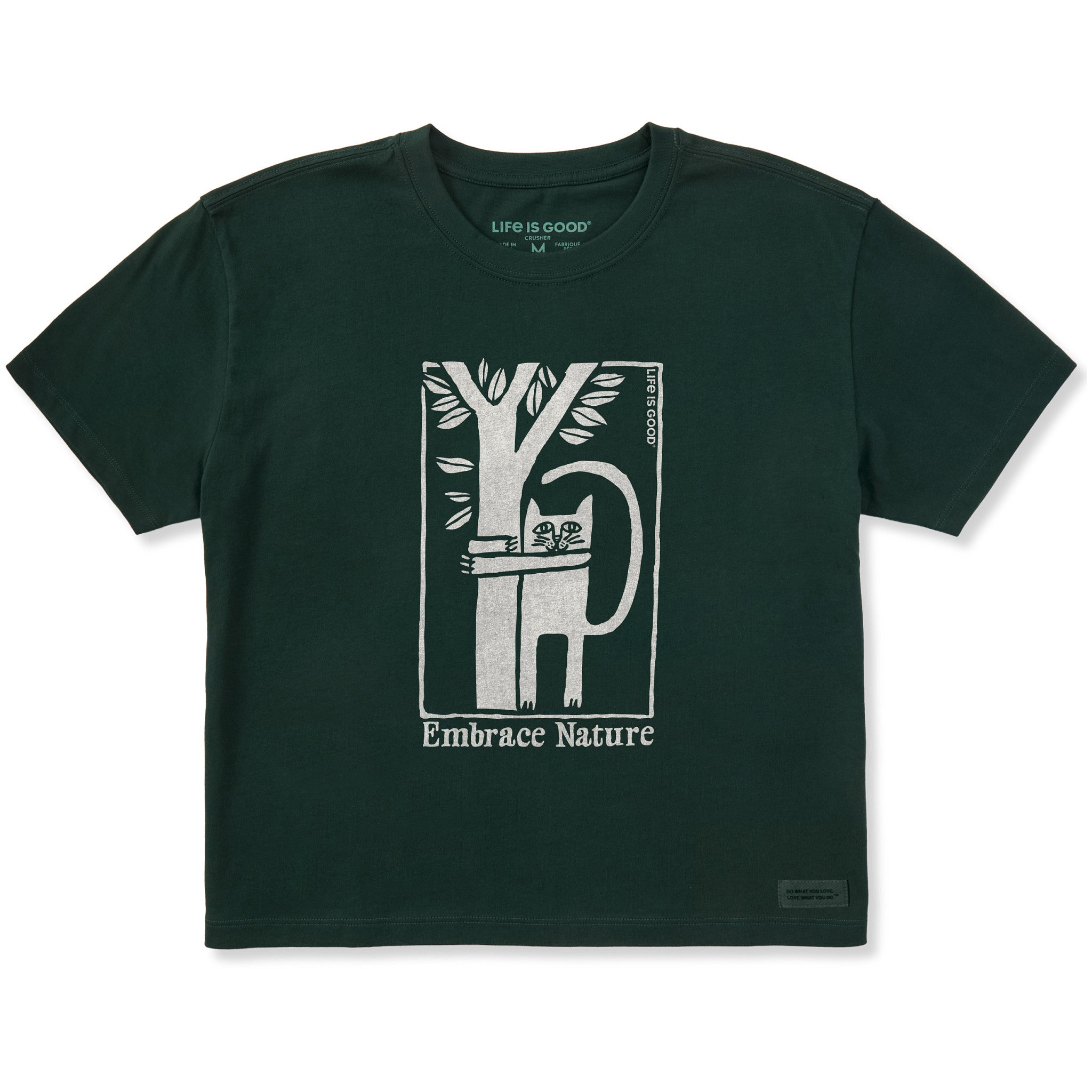 Women's Embrace Nature Cat Short Sleeve Crusher Boxy Tee | Shop