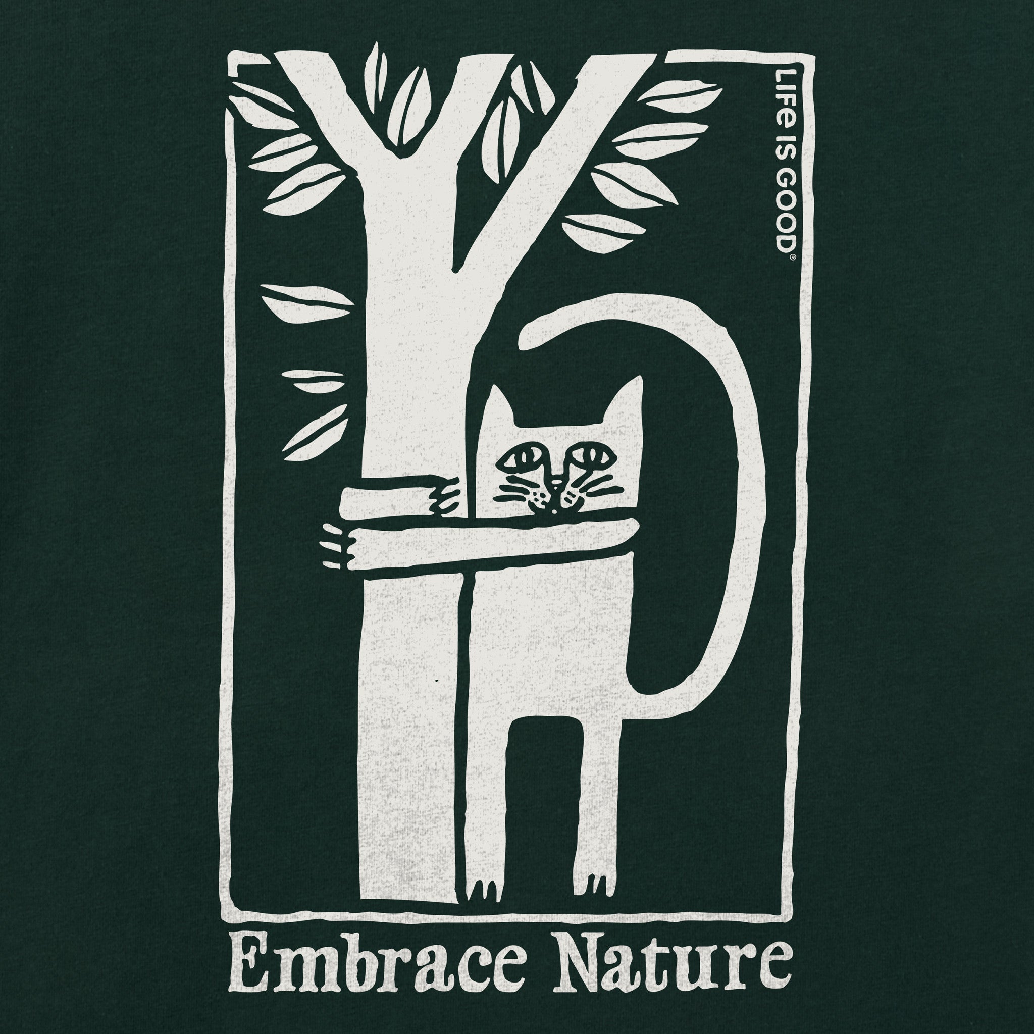 Women's Embrace Nature Cat Short Sleeve Crusher Boxy Tee | Shop