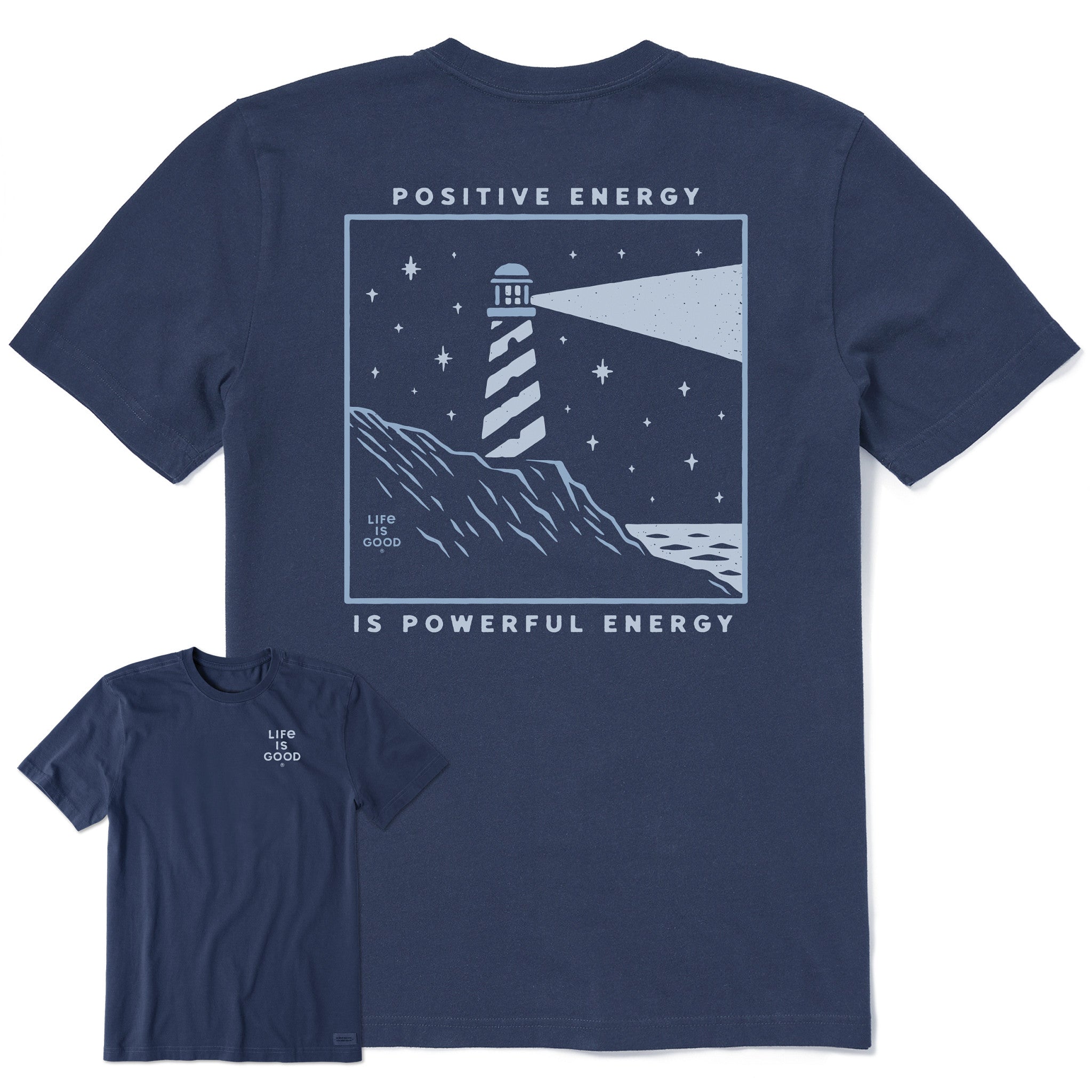 Men's Positive Energy Lighthouse Short Sleeve Tee | Shop Life is Good