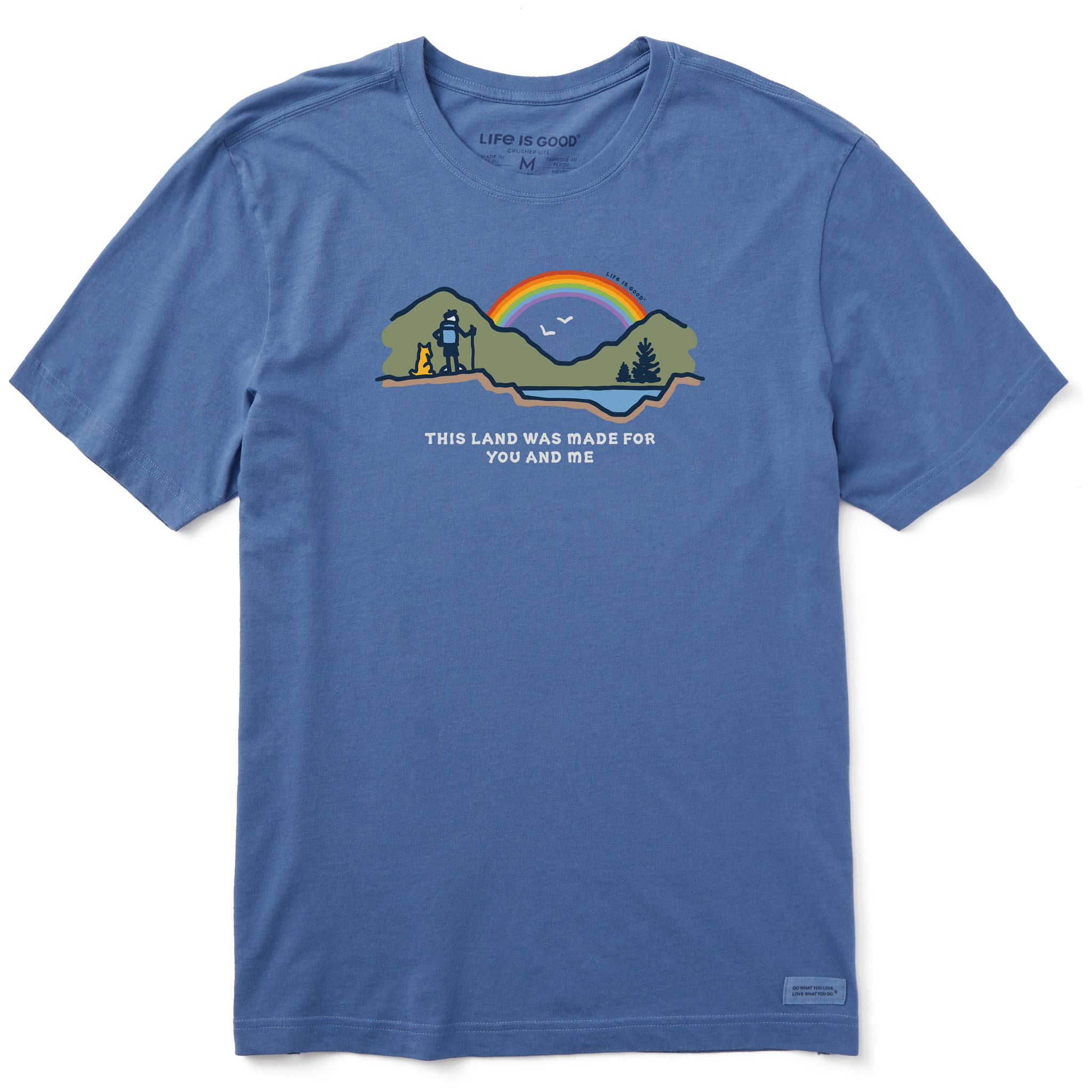 Landshark Lager Spray Label Front and Back Print T-Shirt | IL