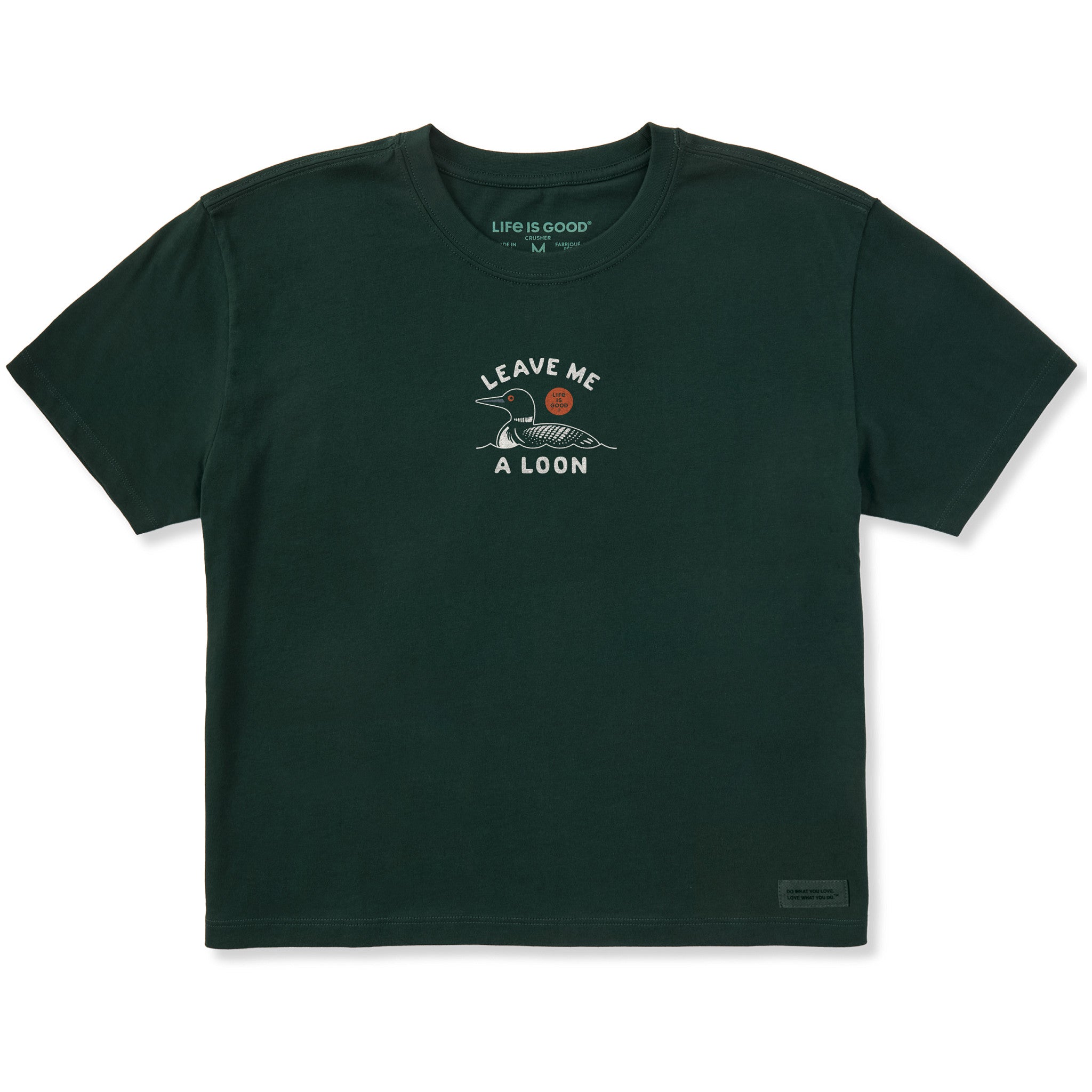 Women's Leave Me a Loon Short Sleeve Crusher Boxy Tee | Shop Life