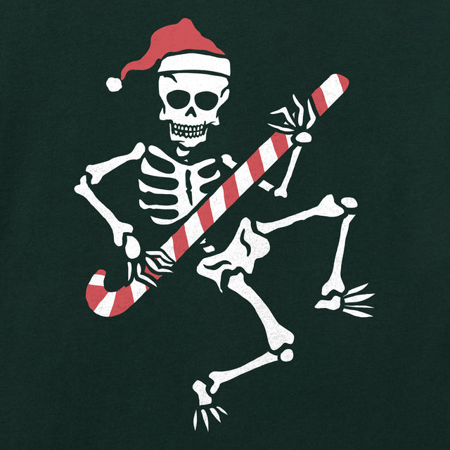 Product image for "Men's Candy Cane Skeleton Long Sleeve Crusher Tee" ||170370_2