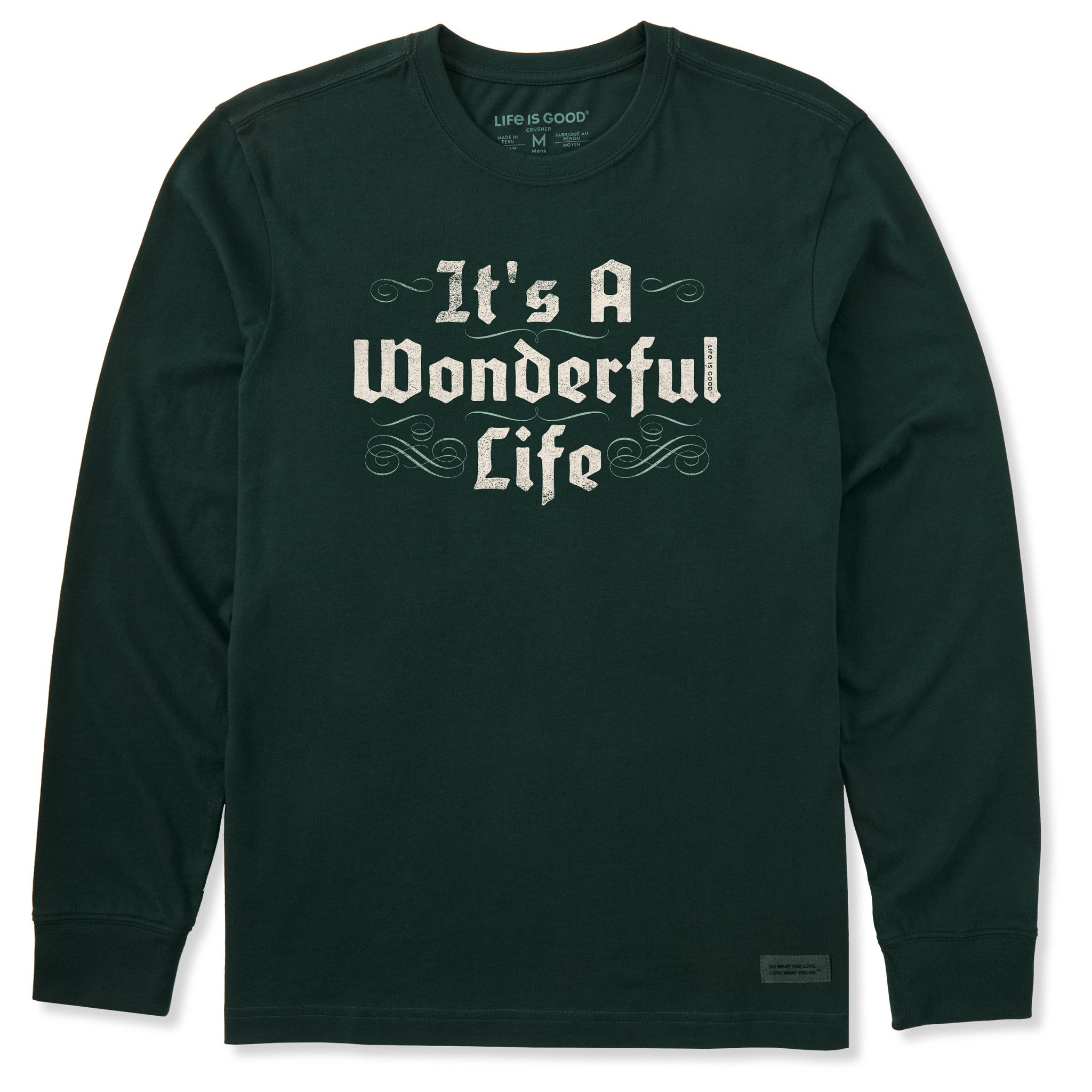 トップス Life is Wonderful Men's Its A Wonderful Life Long Sleeve Crusher Tee | Shop Life is Good