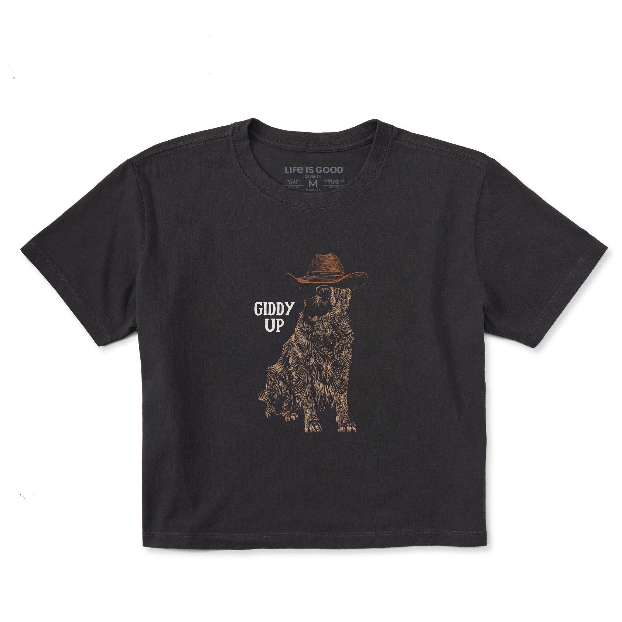Women's Giddy Up Golden Short Sleeve Crusher Boxy Tee | Shop Life
