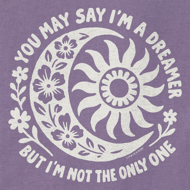 Product image for "Women's You May Say I'm a Dreamer Sun Moon Short Sleeve Crusher Tee" ||171022_2
