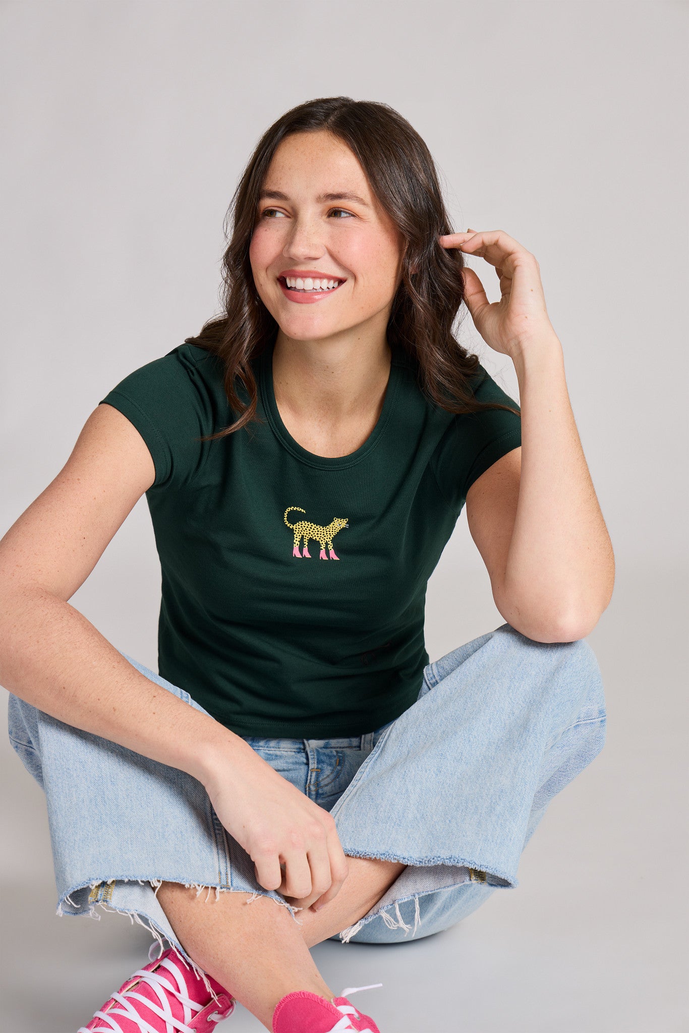 Women's Love Leopard Women's Baby Tee | Shop Life is Good