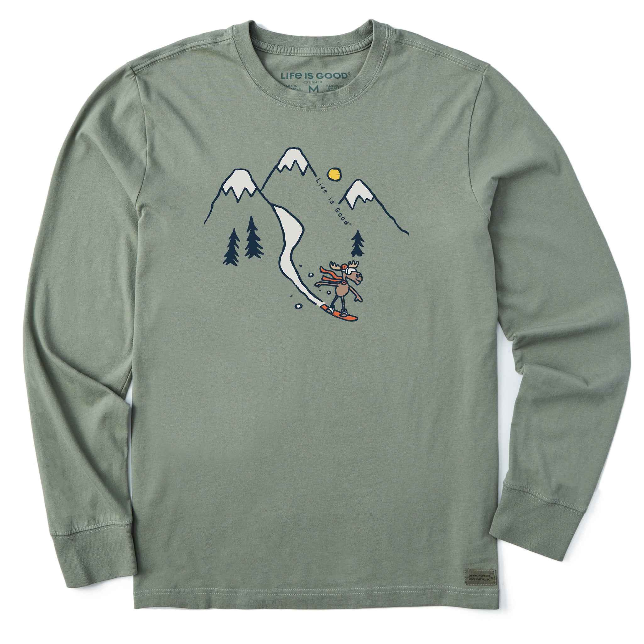 Men's Moose Snowboard Vista Long Sleeve Crusher Tee | Shop Life is