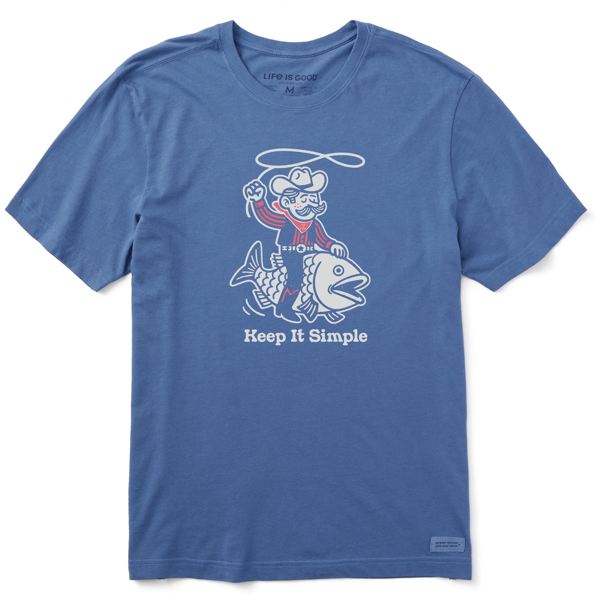 Men's Keep it Simple Cowboy Fish Short Sleeve Tee | Shop Life is Good