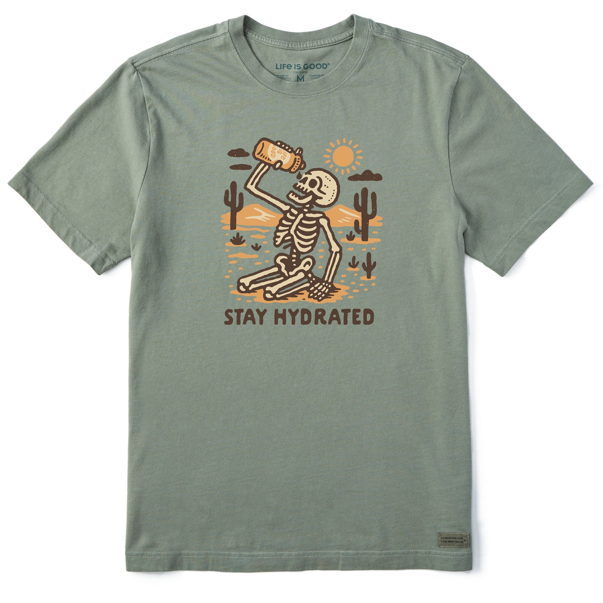 Men's Stay Hydrated Skeleton Short Sleeve Tee | Shop Life is Good