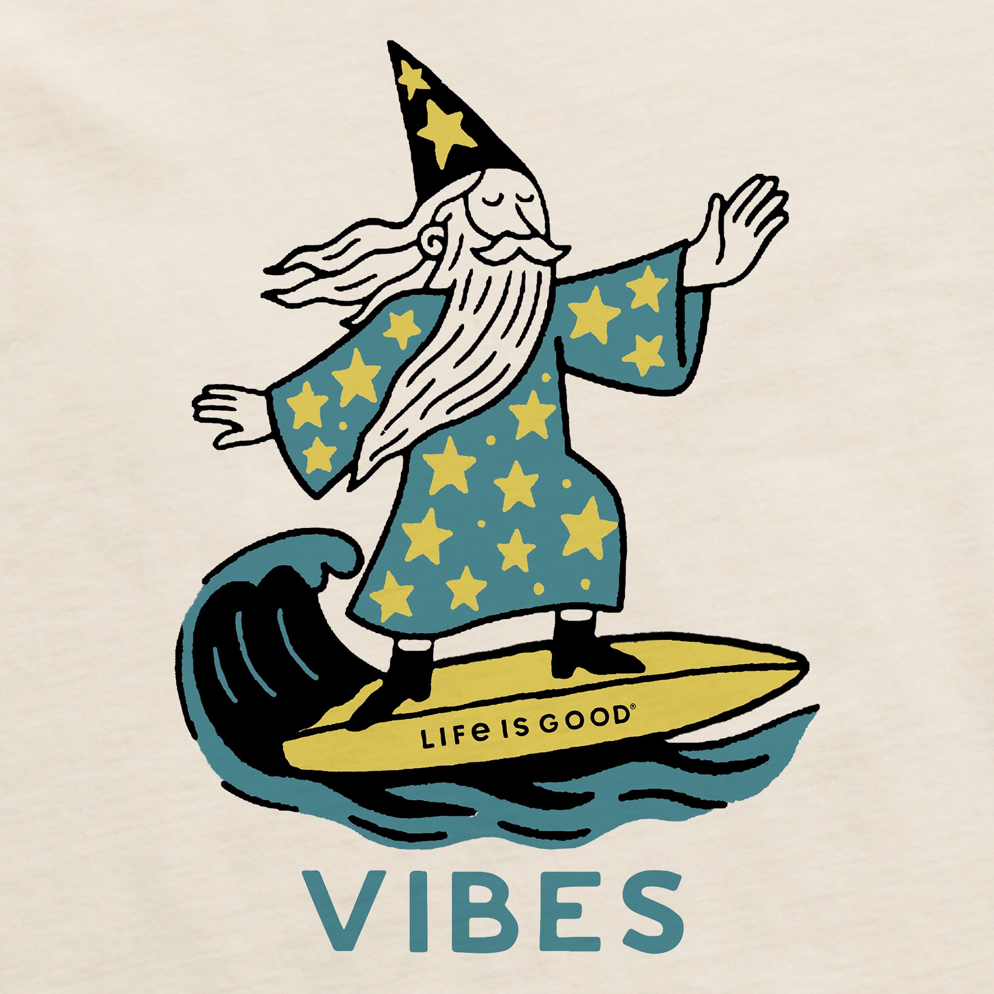 【D31631】THE VIBES Women's Vibes Wizard Short Sleeve Crusher Boxy Tee | Shop Life is Good