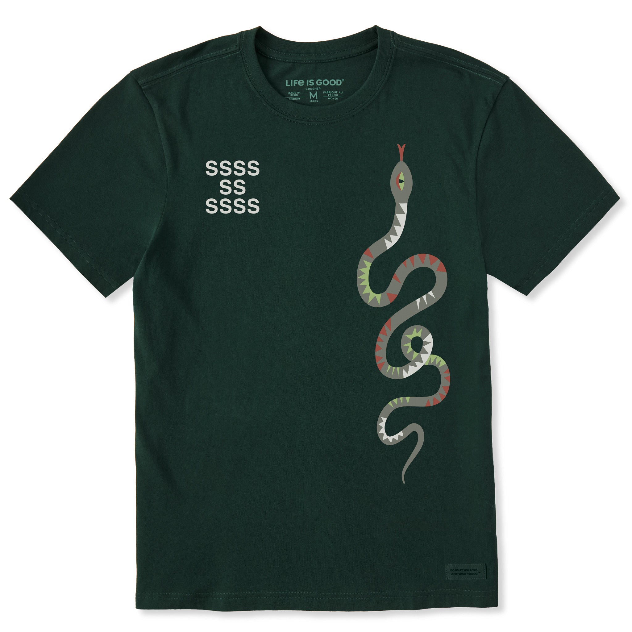 Men's SSSSSS Snake Short Sleeve Crusher Tee | Shop Life is Good
