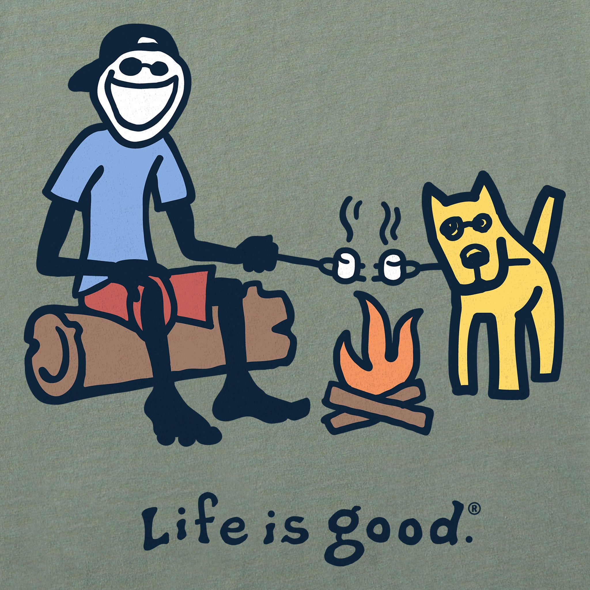 Men's Jake and Rocket Smores Short Sleeve Tee | Shop Life is Good