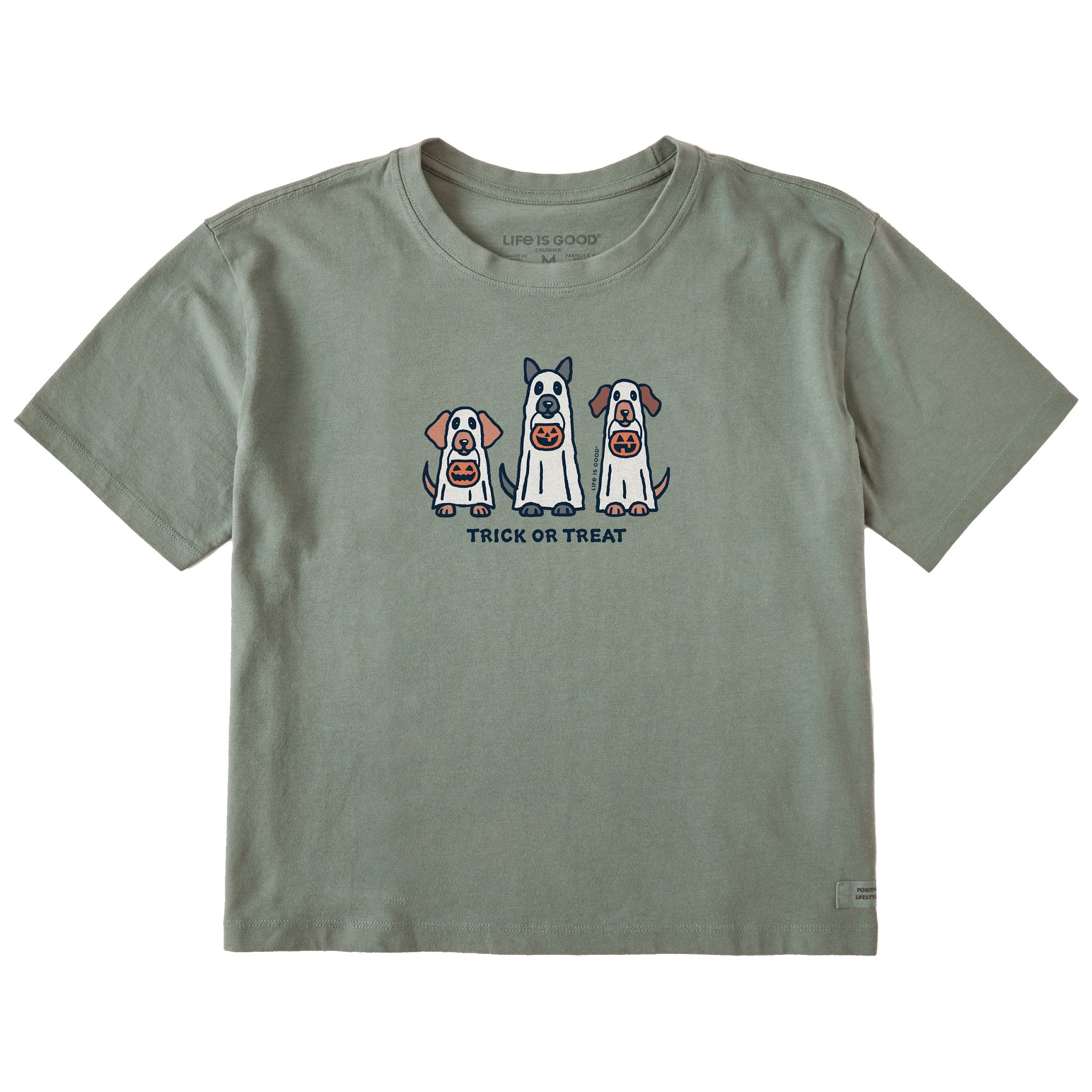Women's Halloween Dogs Short Sleeve Crusher Boxy Tee | Shop Life